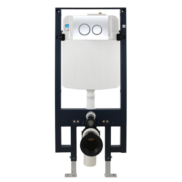 Eago Polished Chrome Dual Flush Wall Mounted Toilet Tank Carrier for WD101 WD332 WD333 PWG380-PC - main